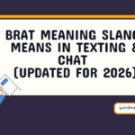 Brat Meaning Slang